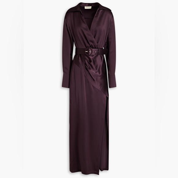 NICHOLAS 100% SILK Belted Wrap Effect Dress - Picture 5 of 5